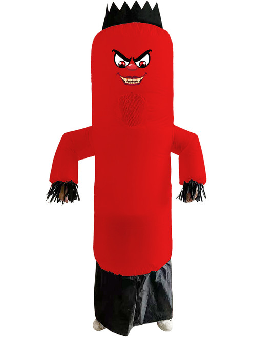 Adult's Red Inflatable Create A Face Air Dancer Costume