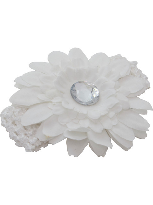 Easter Morning White Hat Band Fascinator Costume Accessory