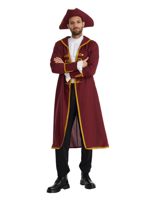 Rum Pirate Captain Men's Costume Rum Pirate Captain Men's Costume