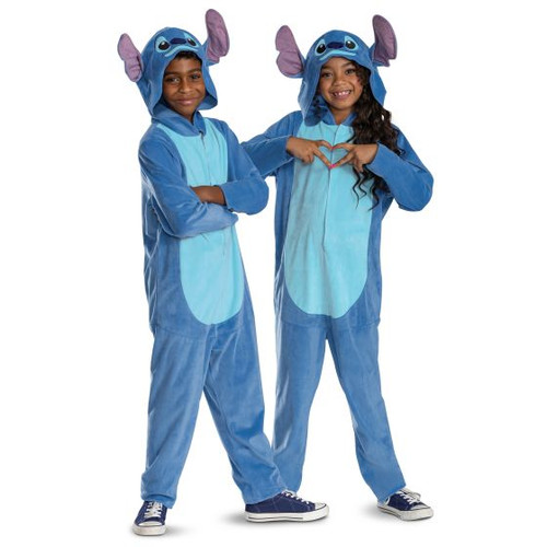 Disney Stitch Hooded Jumpsuit Child Costume Outfit