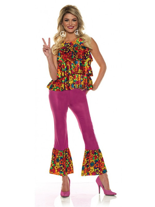 Women's 60s Hippie Retro Flower Power Costume