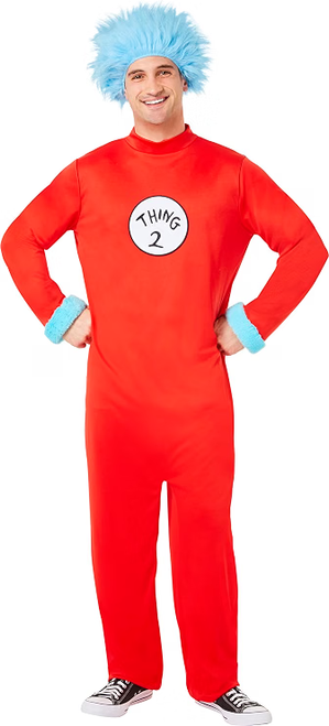 Dr. Seuss, Thing Jumpsuit Adult Costume