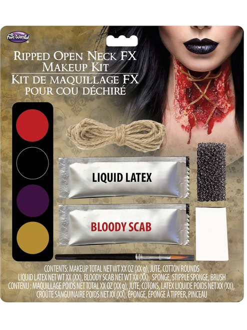 Ripped Open Neck FX MU Kit