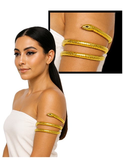 Women's Ancient Egyptian Pharoah Snake Arm Band Costume Accessory