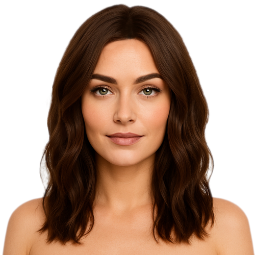 Studio Salon© Short Wavy Brunette Bob Wig