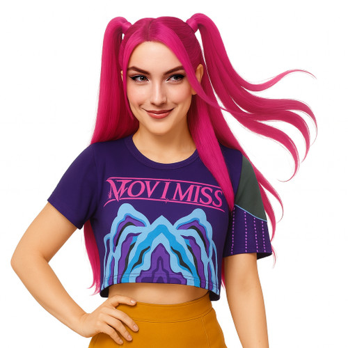 KPop Anime Pink Twin Tails Womens Wig