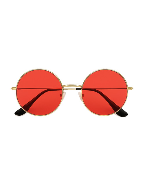Adult Red Hippie Glasses Costume Accessory
