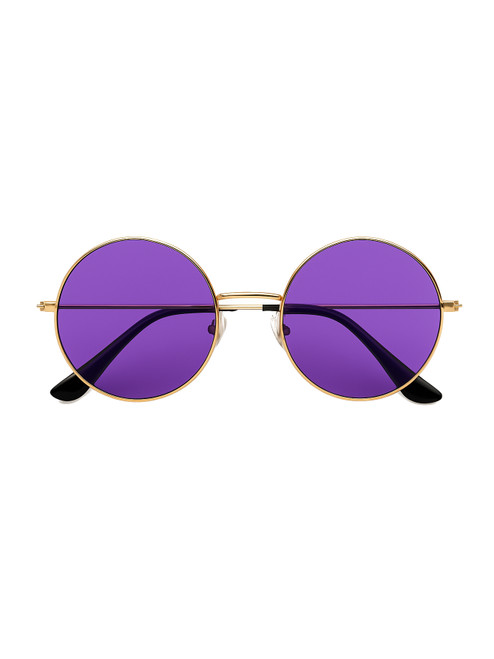 Adult Purple Hippie Glasses Costume Accessory