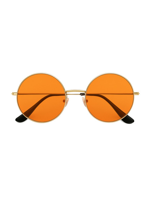 Adult Orange Hippie Glasses Costume Accessory