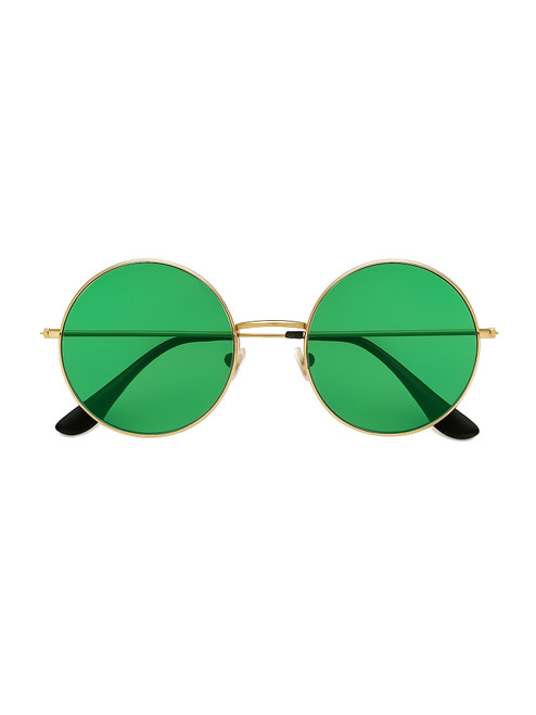 Adult Green Hippie Glasses Costume Accessory