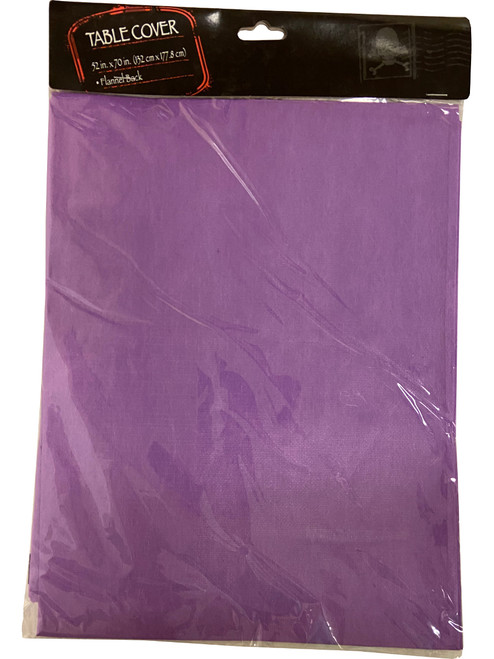 Solid Color Halloween Purple Flannelback Tablecover Decoration