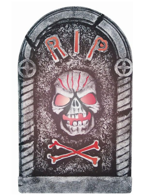Skull And Crossbones RIP Foam Tombstone Decoration