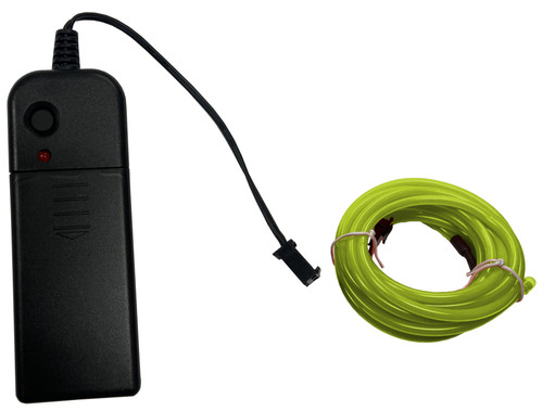 Party Wire Lime Green 2.3mm EL Wire With DC3V 3-Mode Inverter 1 Meter Length