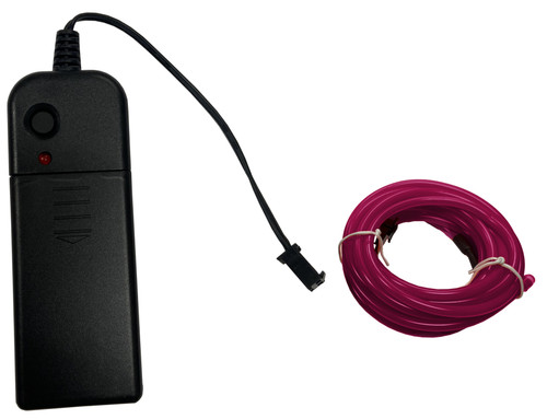 Party Wire Purple 2.3mm EL Wire With DC3V 3-Mode Inverter 2 Meter Length
