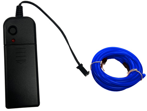 Party Wire Blue 2.3mm EL Wire With DC3V 3-Mode Inverter 5 Meter Length