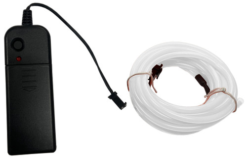 Party Wire White 3.2mm EL Wire With DC3V 3-Mode Inverter 5 Meter Length