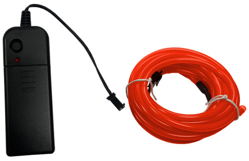 Party Wire Red 3.2mm EL Wire With DC3V 3-Mode Inverter 5 Meter Length