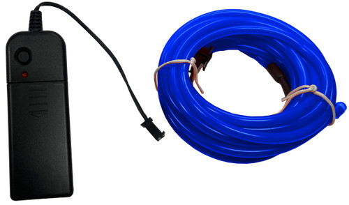 Party Wire Blue 5.0mm EL Wire With DC3V 3-Mode Inverter 2 Meter Length