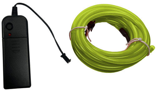 Party Wire Lime Green 5.0mm EL Wire With DC3V 3-Mode Inverter 3 Meter Length