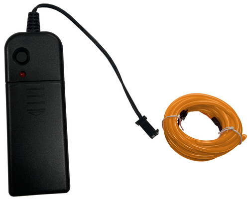 Party Wire Yellow 2.3mm EL Wire With DC3V 3-Mode Inverter 2 Meter Length