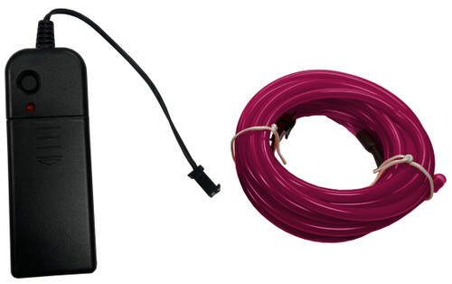 Party Wire Purple 3.2mm EL Wire With DC3V 3-Mode Inverter 5 Meter Length