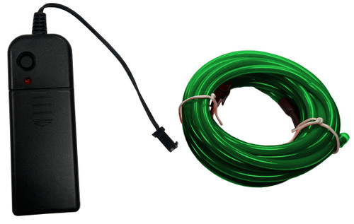 Party Wire Green 3.2mm EL Wire With DC3V 3-Mode Inverter 5 Meter Length