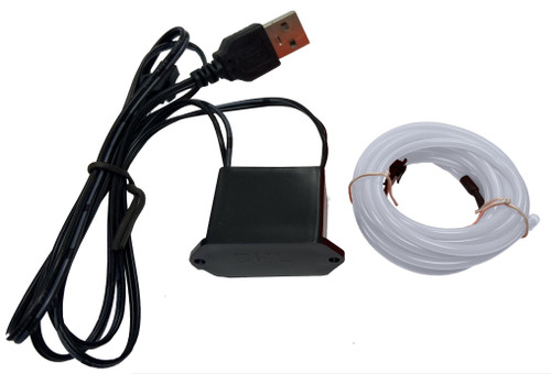 Party Wire Aqua 2.3mm EL Wire With DC5V USB Inverter 5 Meter Length