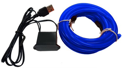 Party Wire Blue 5.0mm EL Wire With DC5V USB Inverter 3 Meter Length