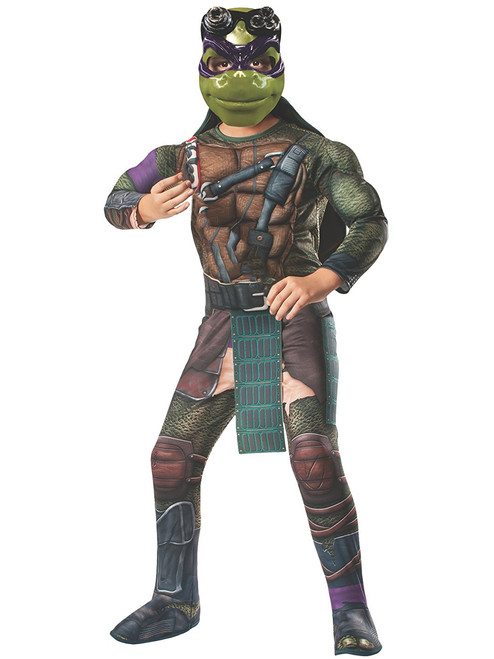 Kid's Teenage Mutant Ninja Turtles Deluxe Muscle Chest Donatello Costume