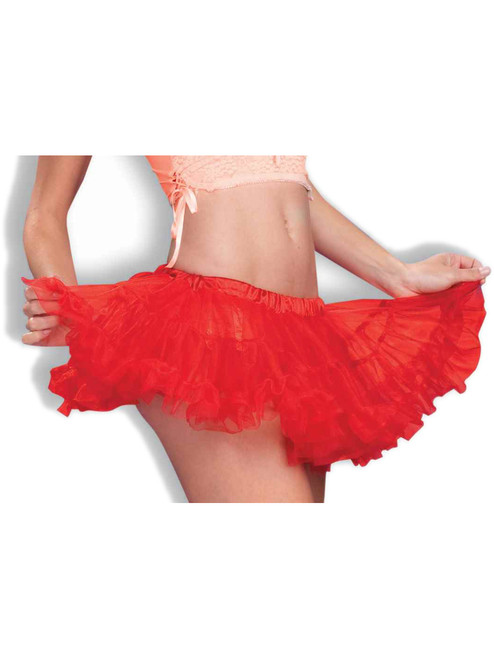 10" Sexy Red Retro Dance Costume Crinoline Petticoat