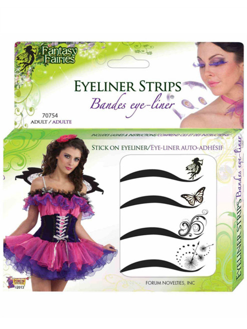 Deluxe Fairy Vines Princess Fairy Tail Stick On Eyeliner Accessory Makeup Kit