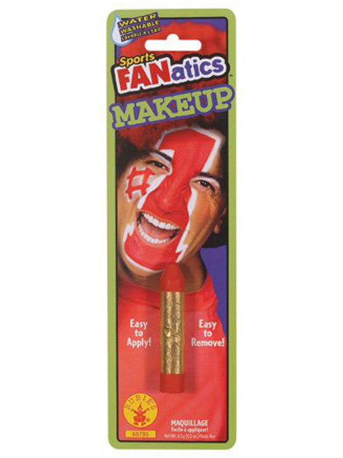 Red Sports Fanatic Makeup Stick Colored Halloween Costume Face Paint Accessory