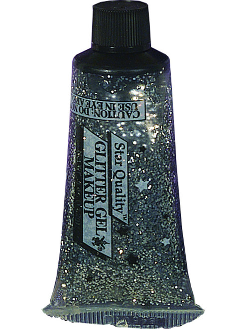 Deluxe Metallic Silver Glitter 0.5 Ounce Tube Halloween Costume Make-Up