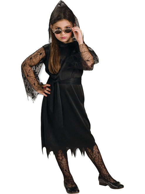 Girls Gothic Lace Vampiress Vampire Costume