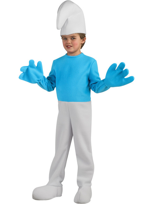 Boys Deluxe The Smurfs Movie Smurf Costume