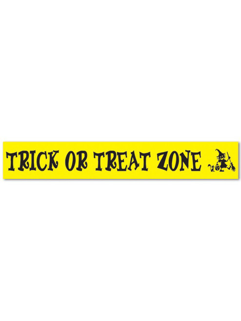 Trick Or Treat Zone Party Tape Halloween Decoration 3" x 20' Caution Tape