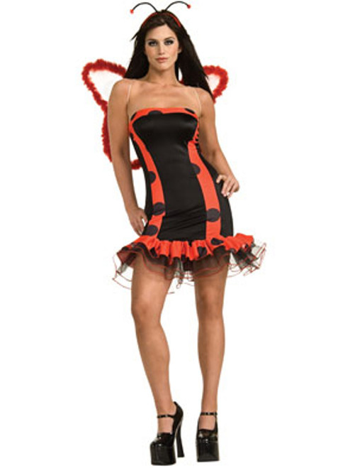 Women's Adult Ladybug Sexy Red Lady Bug Costume