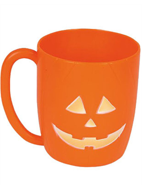 New Plastic Halloween Pumpkin Party Mugs Beer Glasses