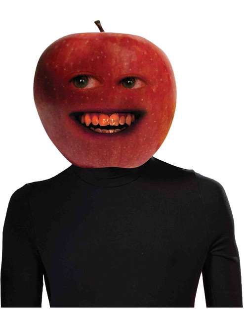 Annoying Orange Midget Apple Overhead Latex Mask Funny Costume Accessory