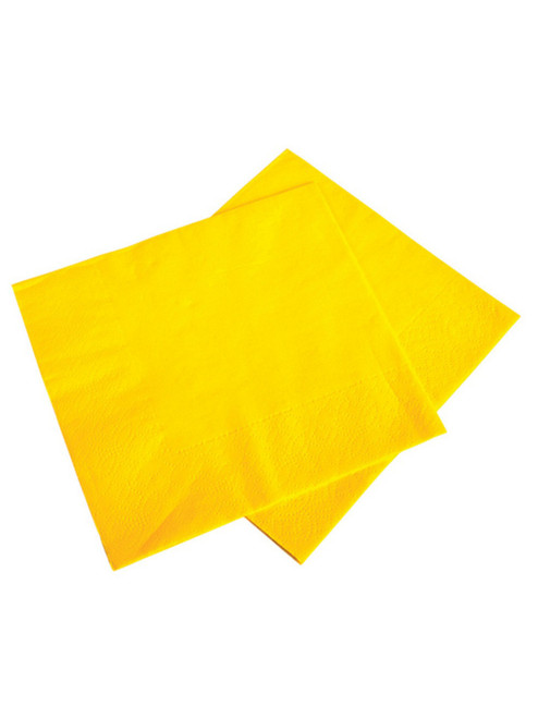 Lot 50 12.75" Yellow Lunch Bar Drink Part Decoration Paper Napkins