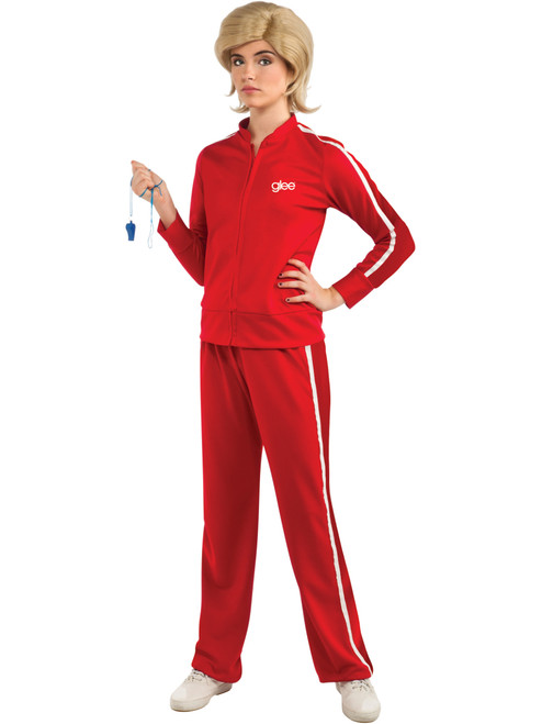 Women's Size 12 Glee Sue Sylvester Red Track Suit Costume