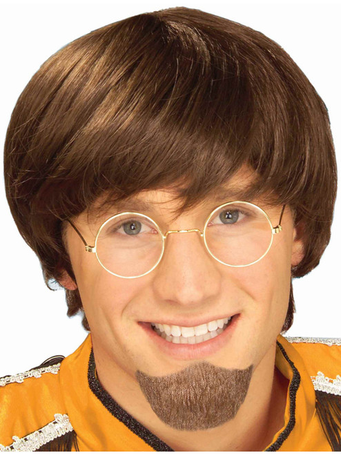 Black Hippie Costume Beard Goatee Kit