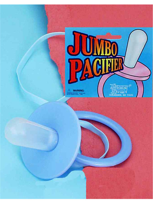 Jumbo Plastic Costume Accessory Blue Adult-Baby Pacifier