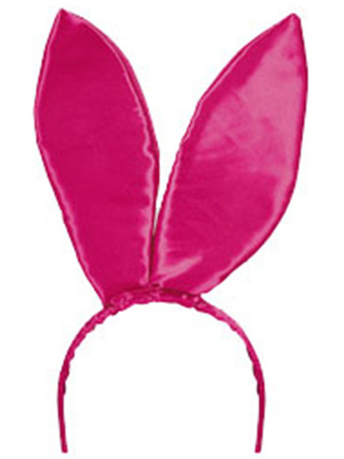 New 9.5" Hot Dark Pink Satin Easter Bunny Rabbit Costume Ears