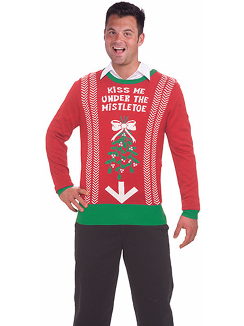 Inappropriate Funny Ugly Christmas Sweater Under the Mistletoe