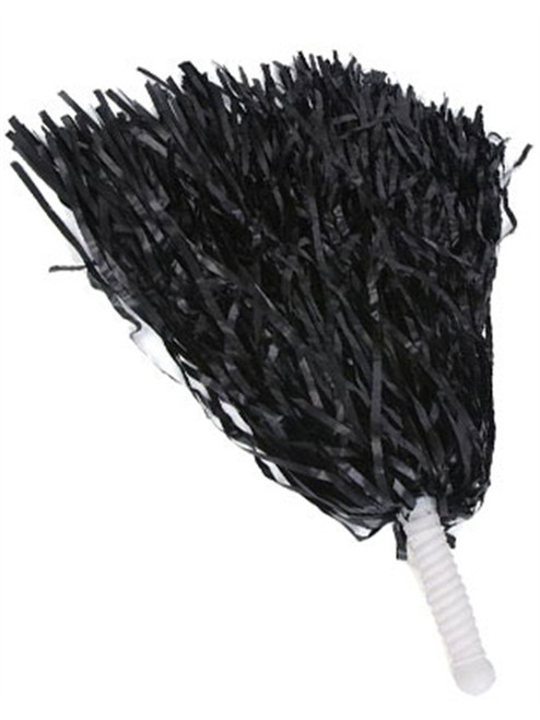 Pair of Black Costume Cheer Leader Pom Pom Shakers Cheerleader