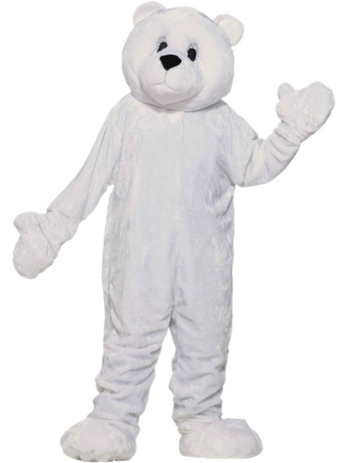 Mens 42-44 Winter Polar Bear Parade or School Plush Mascot Costume