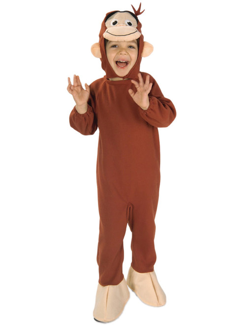 Deluxe Child Boys Curious George Monkey Suit Costume