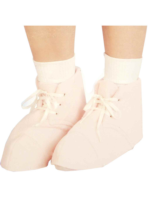 New Womens Jumbo Costume Accessory Pink Adult-Baby Shoe Covers