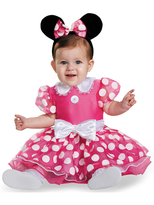 Child's Girls Prestige Disney Minnie Mouse Dress Costume